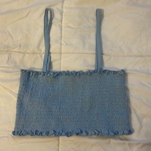 Blue Pacsun almost tube top with straps